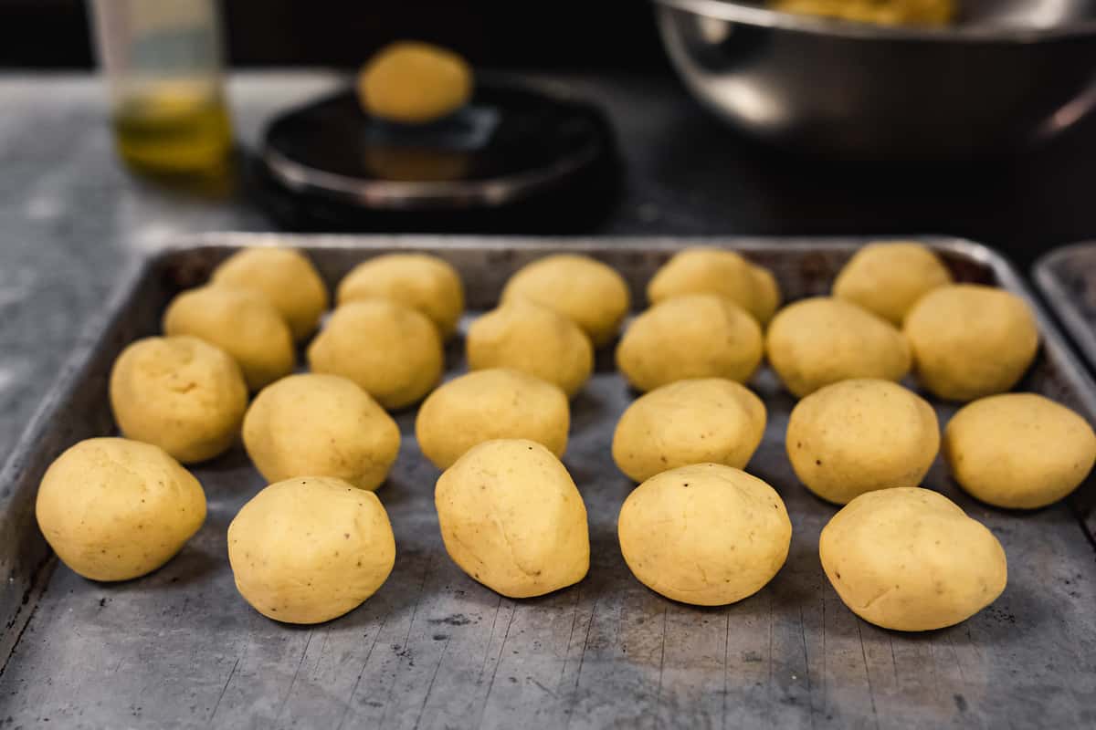 Masa Balls before the Sopecitos are shaped