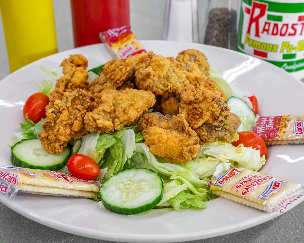 fried shrimp salad