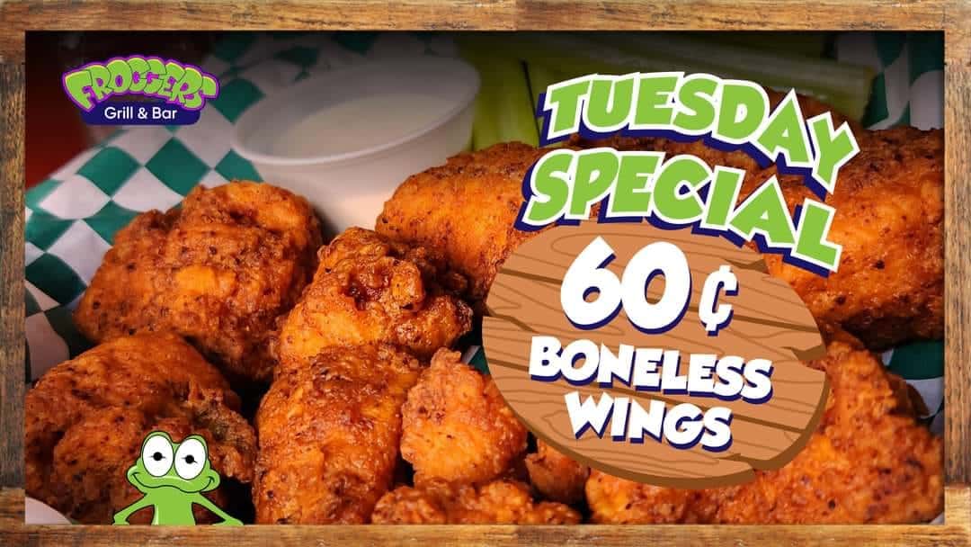 Boneless wing special Apopka Me Dora Altamonte Springs Oviedo