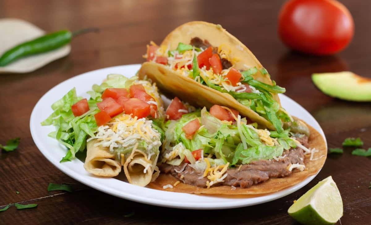 plate of mexican food