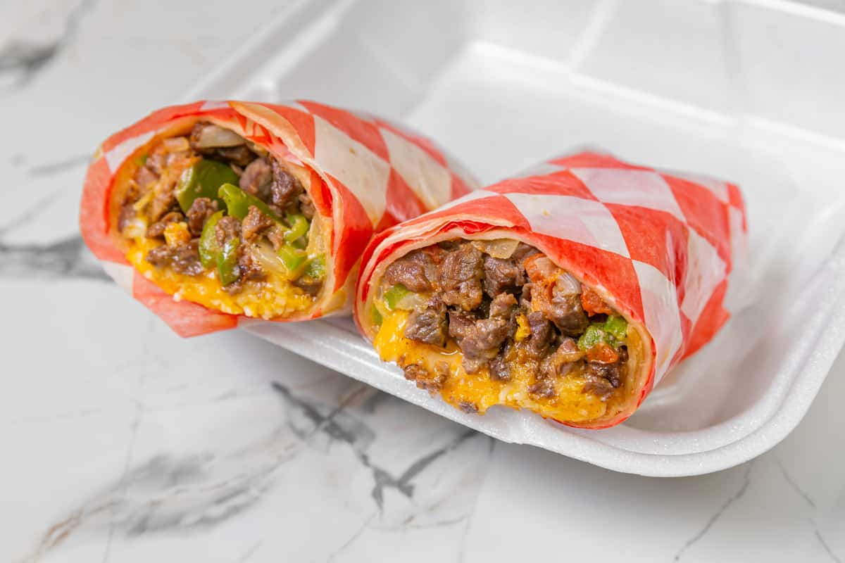 Fajitas burrito