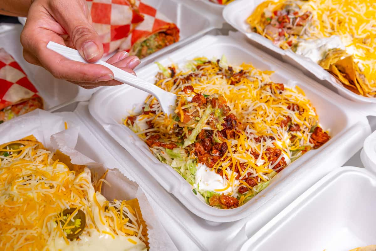 Adobada taco salad