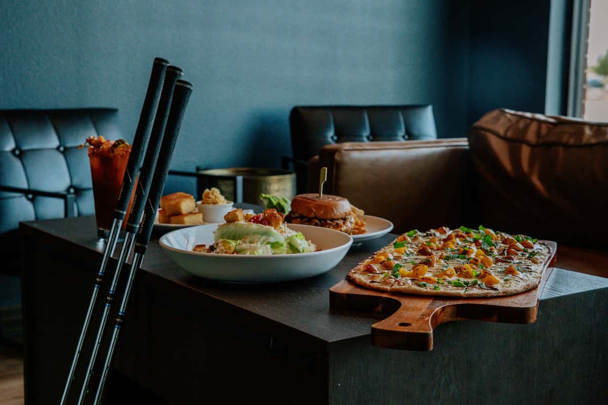 food in the golf area