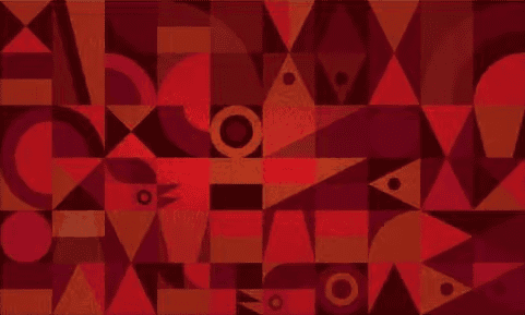 red geometric pattern background
