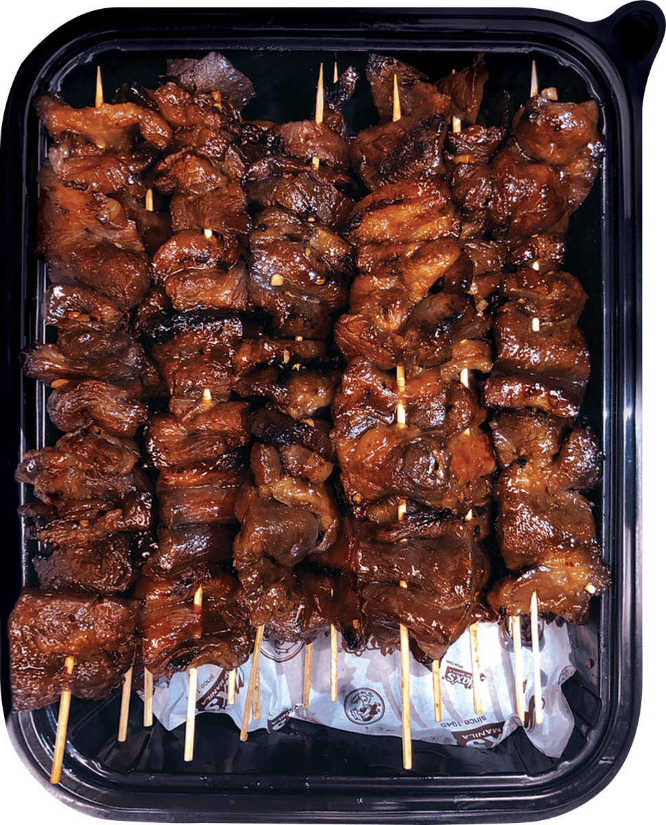 Smoked Pork Skewers Kabobs On Smoker Filipino Barbecue Pork