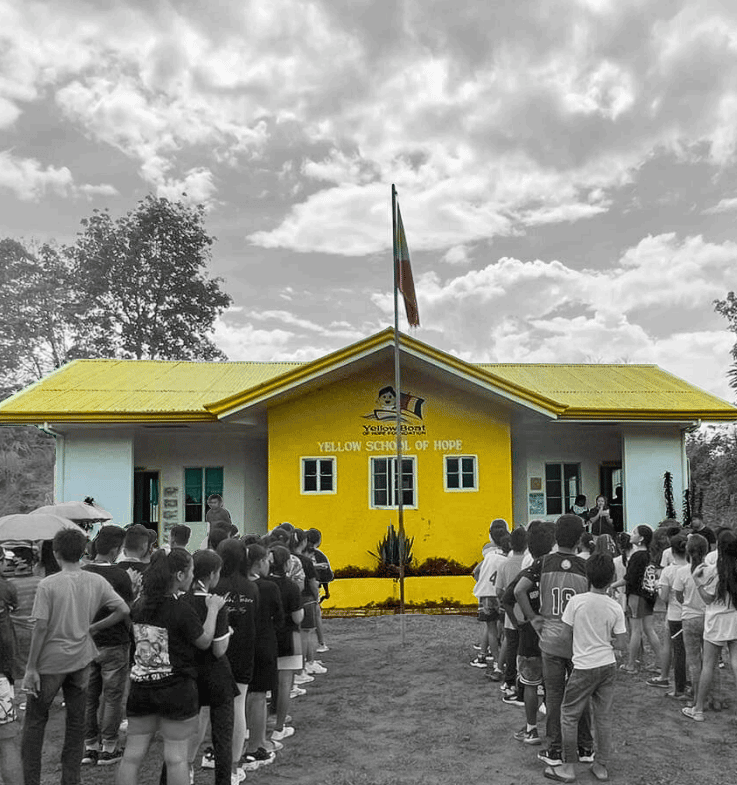 Yellow Classroom with Kids