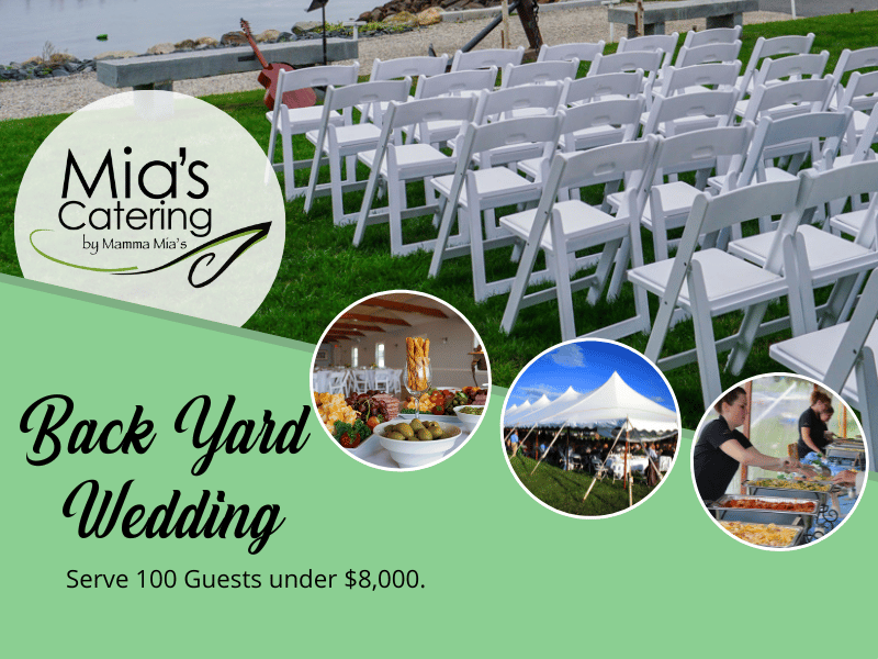back yard wedding sample menu