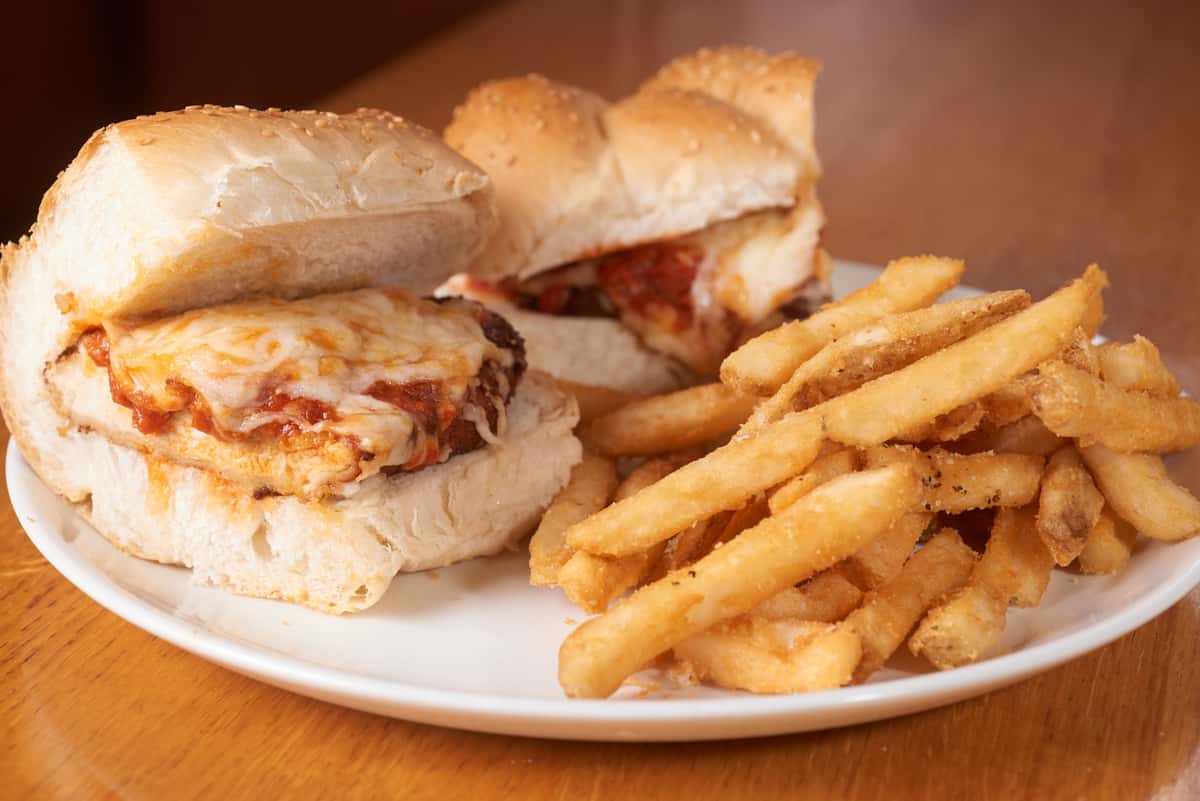 Chicken Parmesan Sandwich Sylvan Street Grille Bar Grill in MA