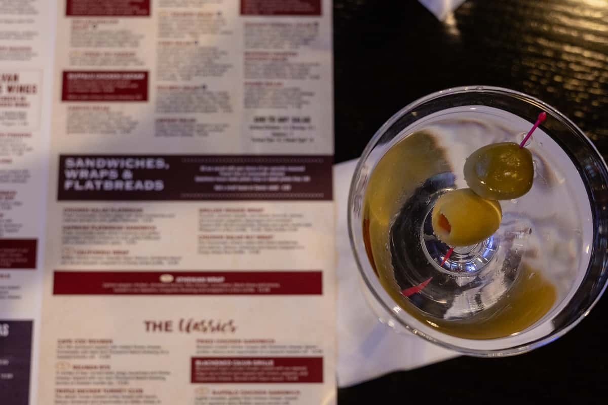 Menu & Martini Pic