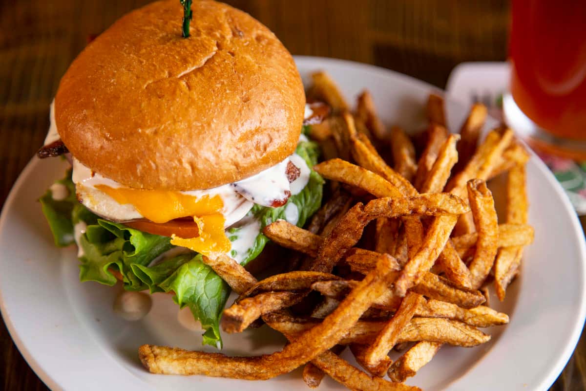 Bacon ranch burger