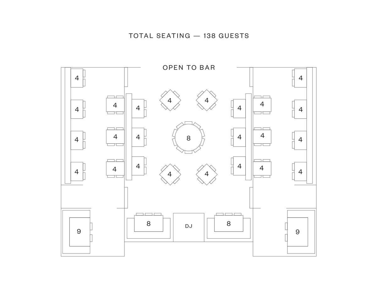 Main dining room blue print layout