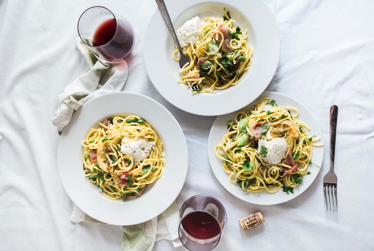 pasta dishes with red wine