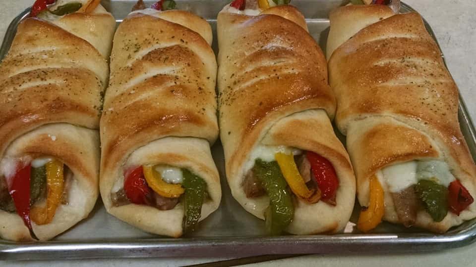 Sausage & Pepper Rolls