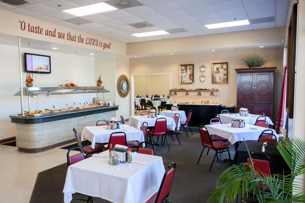 dining room at martha's place buffet