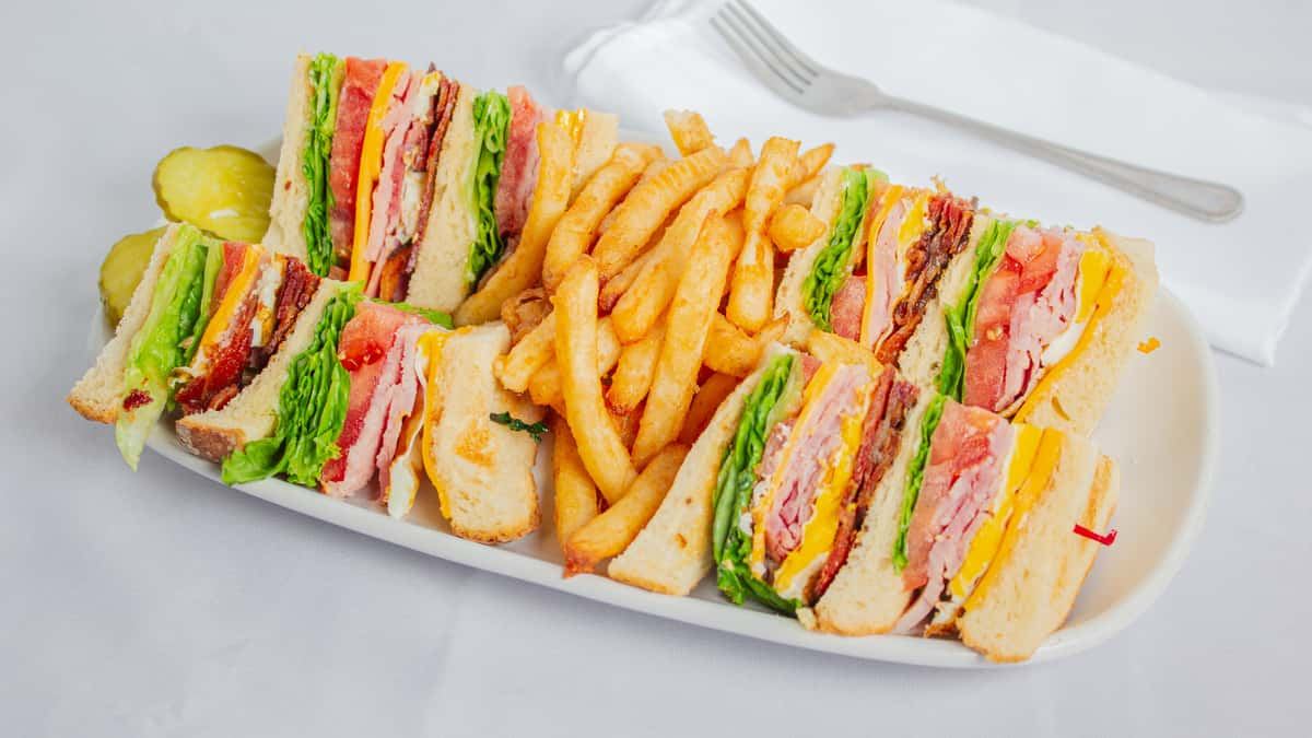 Foodys Club Sandwich - Lunch And Dinner - Foodys Restaurant and Pizza House