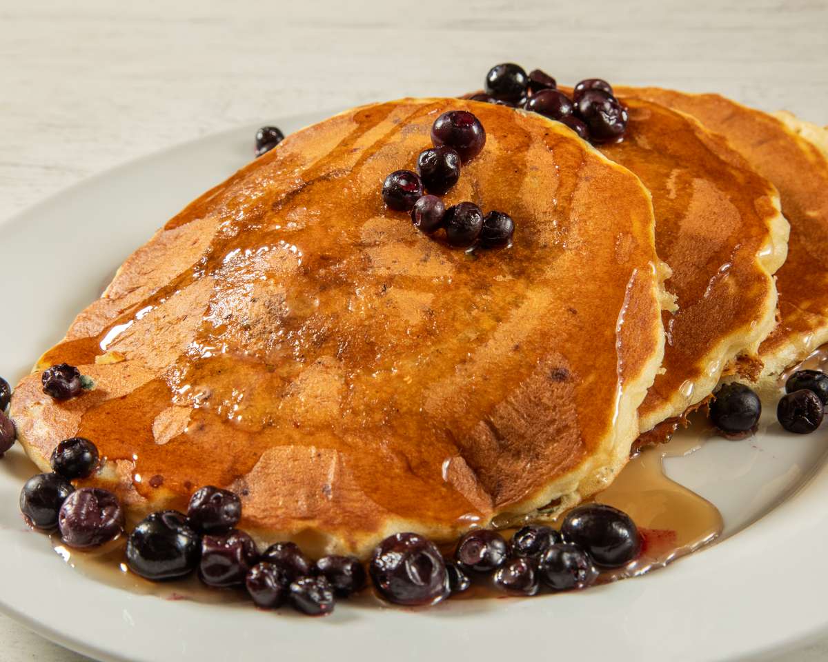 Blueberry Pancakes Keno's Restaurant American Restaurant in