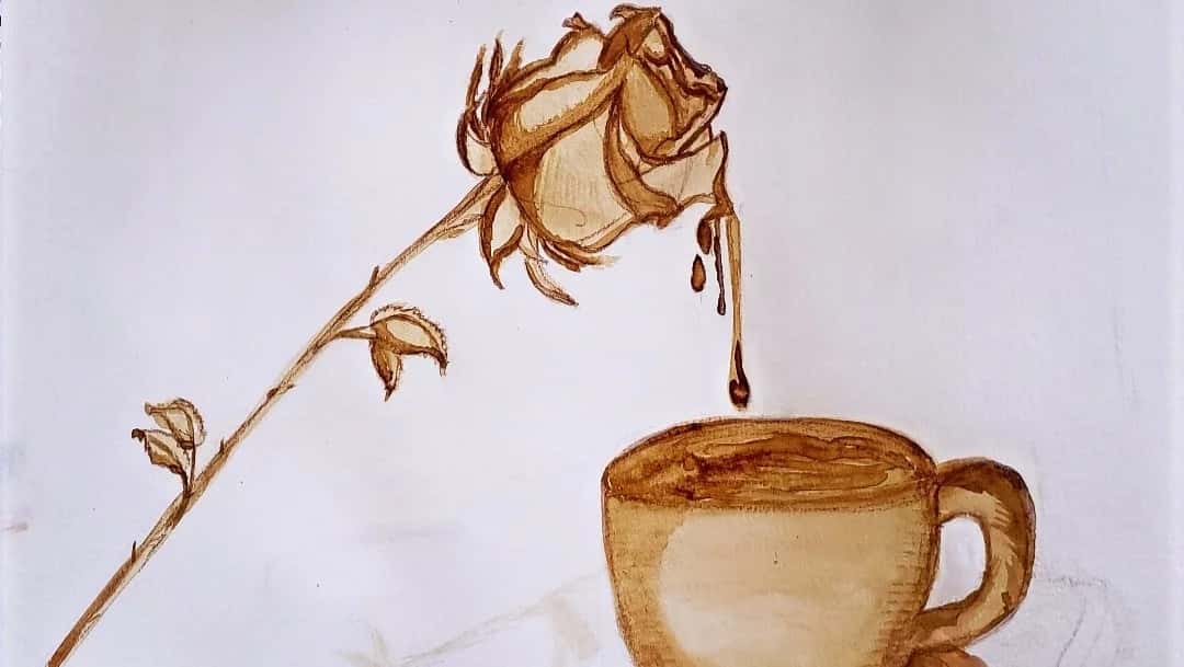 Coffee painting