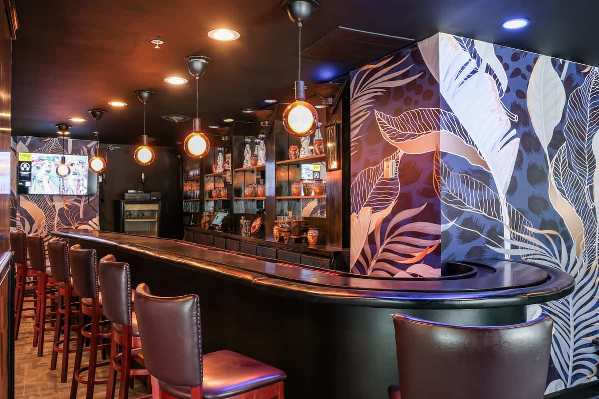 Interior view of bar area