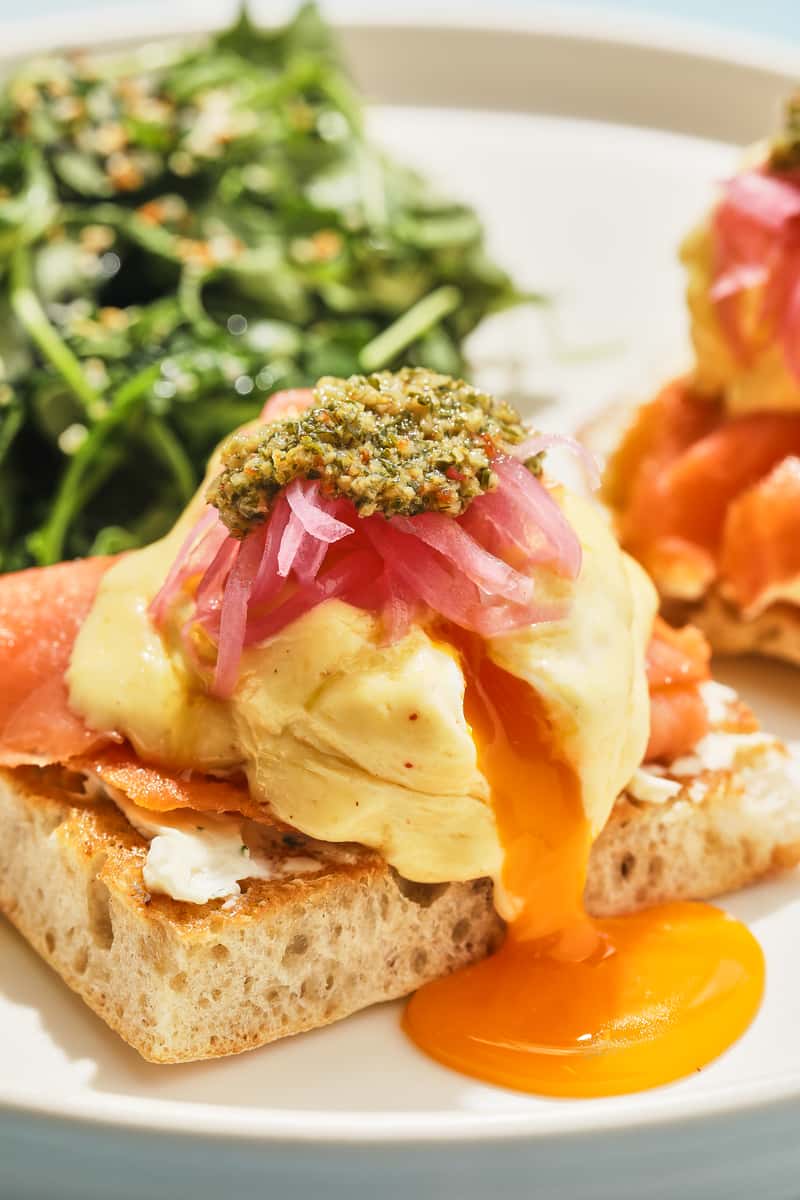 Salmon & Lox benedict - Snooze Breakfast and Brunch