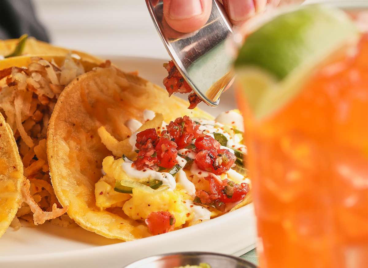 Juan's Taco Bar breakfast tacos from Snooze catering