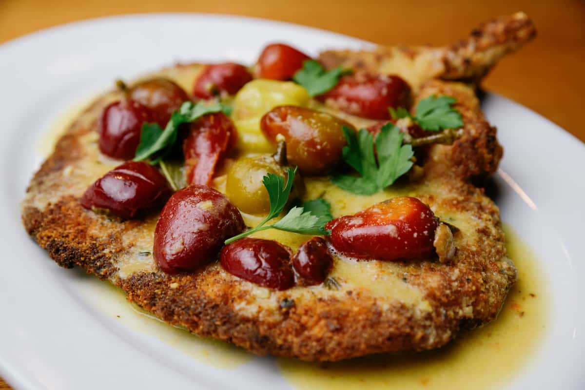 Photo of a porkchop calabrese