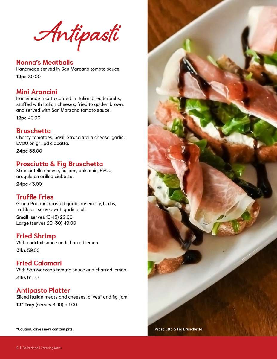 Catering at Bella Napoli - 2