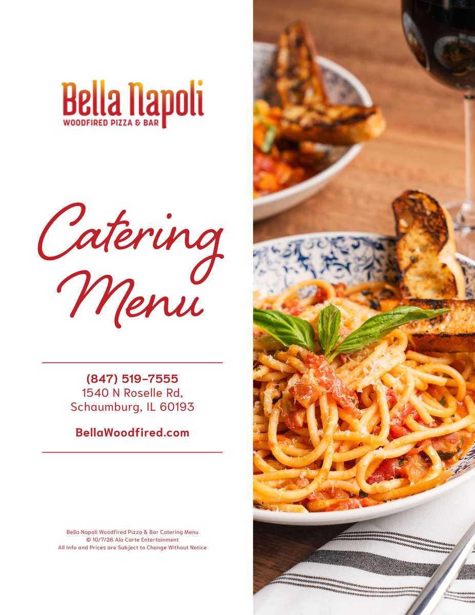 Bella Napoli Catering Menu