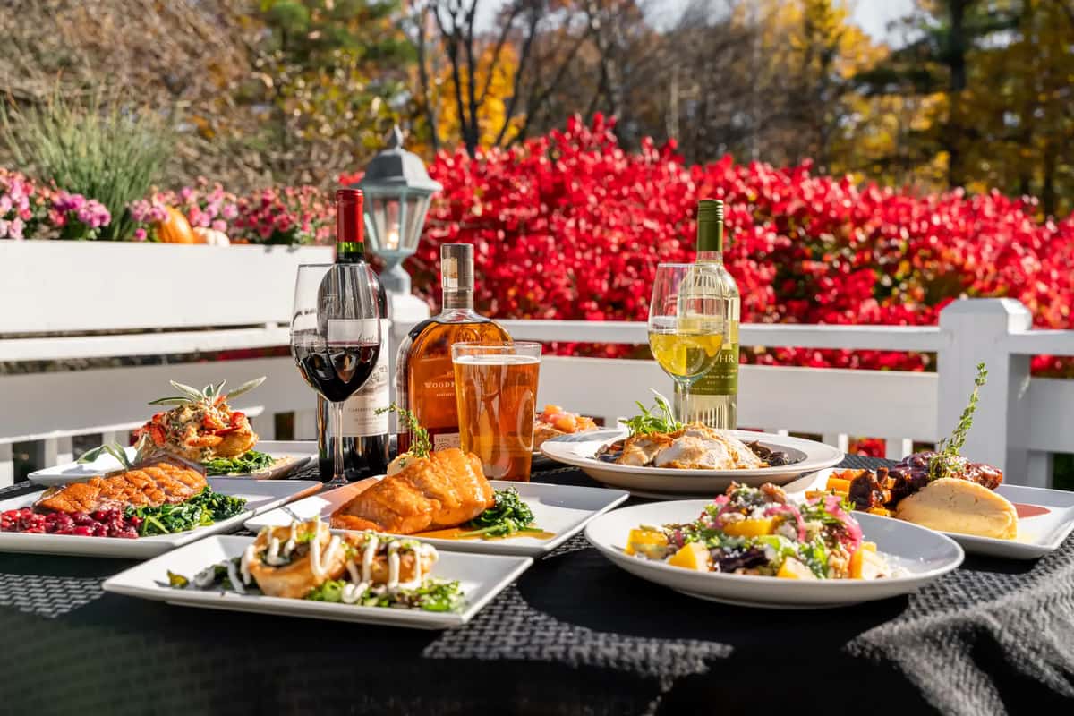 Food on a table