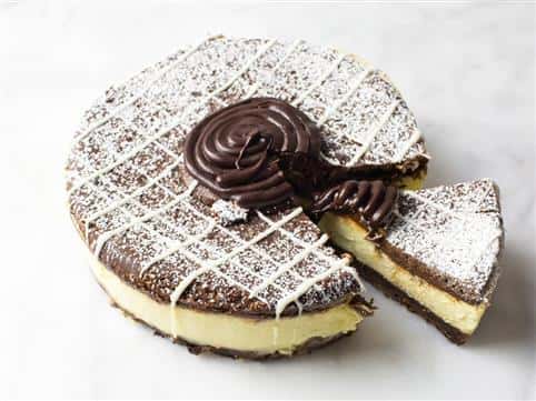 Nutella Linzer Tart Cheesecake