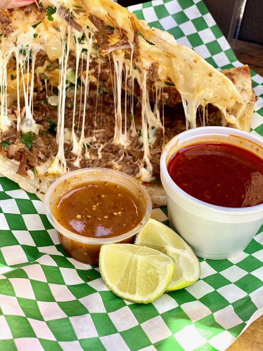 Birria Quesadilla Menu Elmer's Tacos Mexican Restaurant in