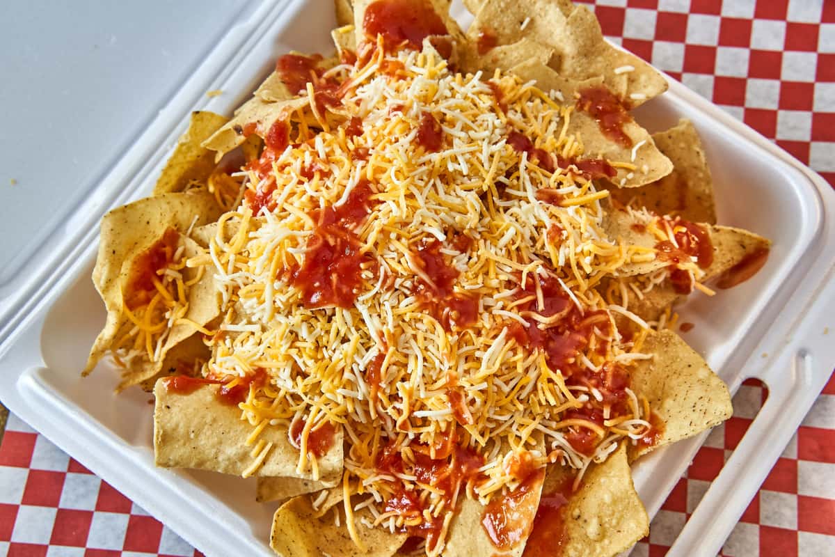strips with hot sauce