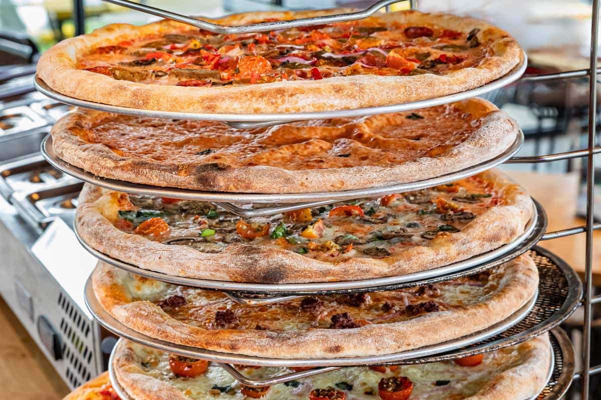 Stack of Pizzas
