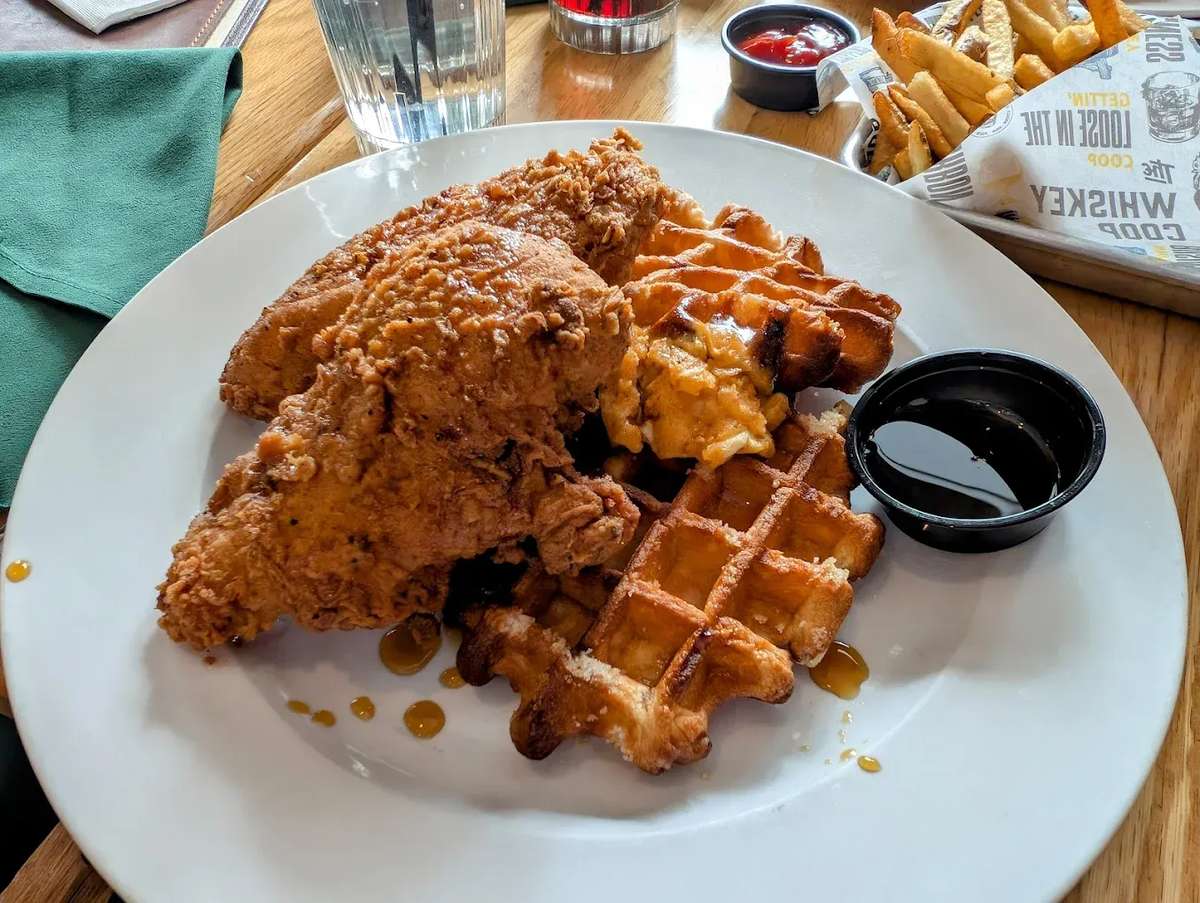 Chicken and waffles