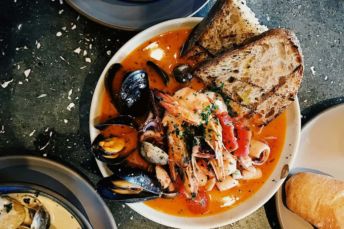 Mussel soup