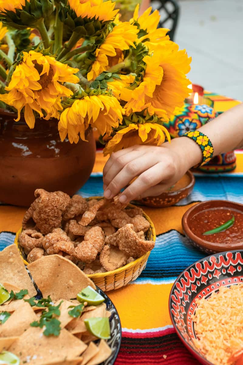 Mexican family table