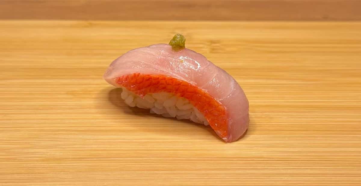 Golden eyes snapper - Kinmedai Nigiri