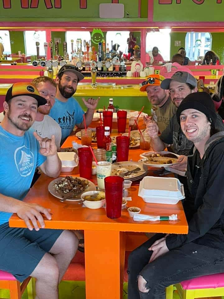 Guests eating at FK Your Diet