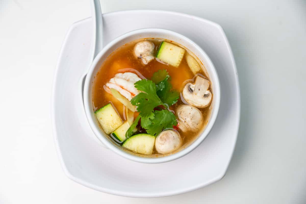 Tom Yum Soup at Family Thais in Dallas