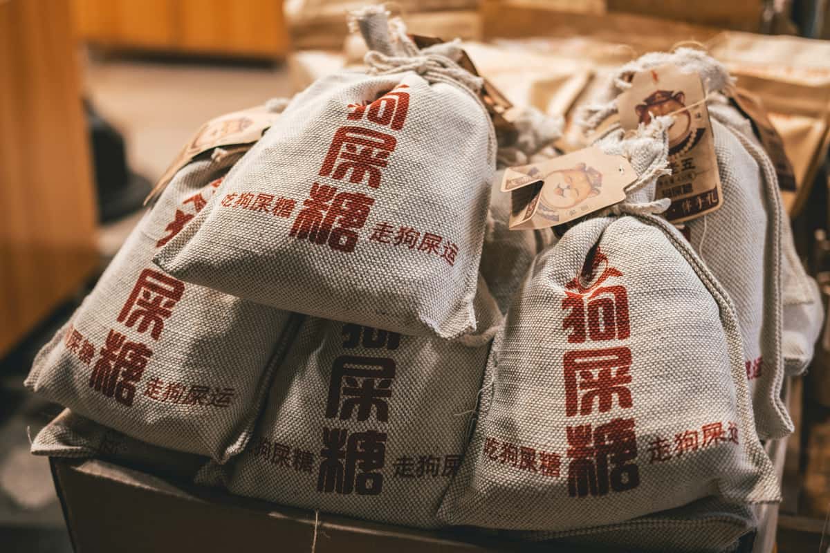 Asian food takeaway bags
