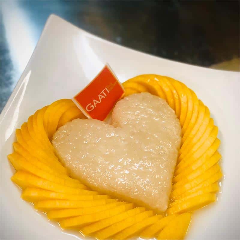 Heart shaped Thai dessert