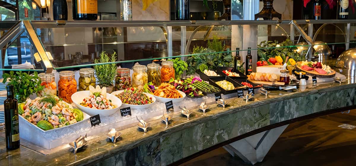 Chefs Table with over 50 items at Via Brasil in Summerlin
