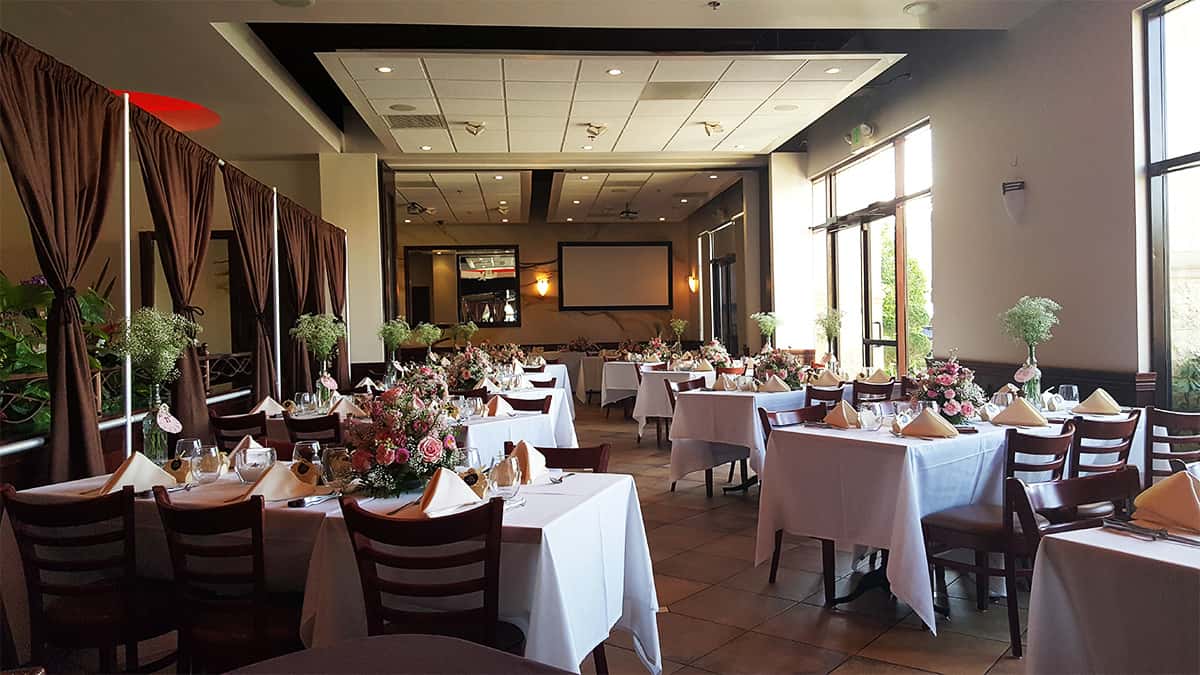 Dining Area with tables and chairs