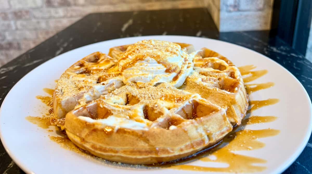 waffle whipped cream
