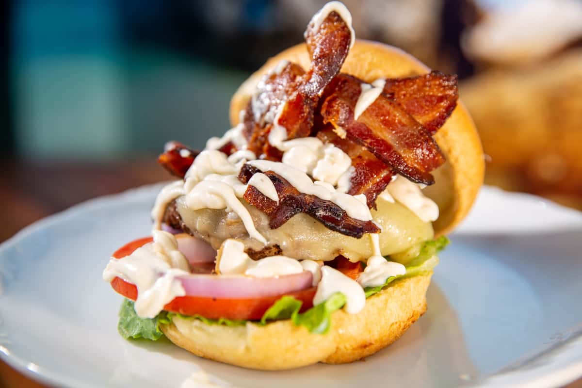 Gourmet Burger with Bacon