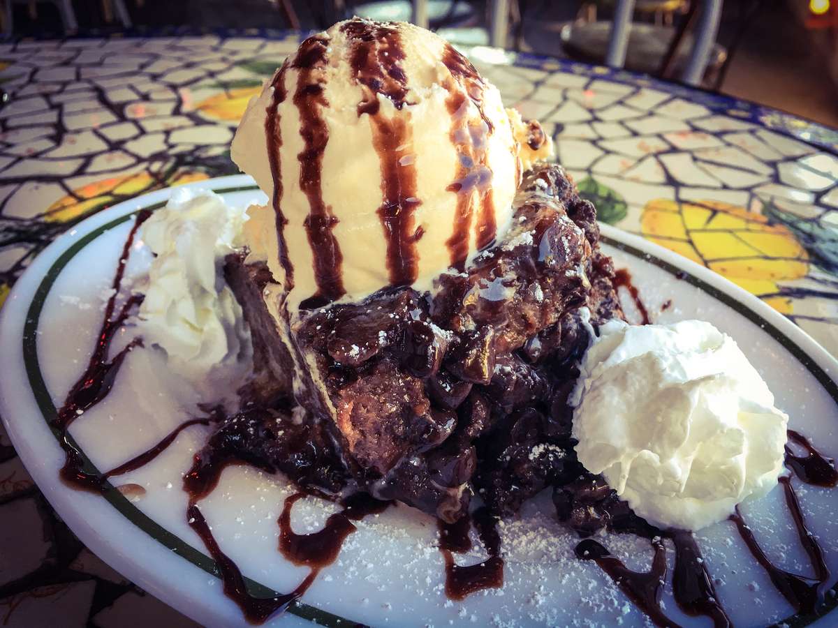 Chocolate bread pudding