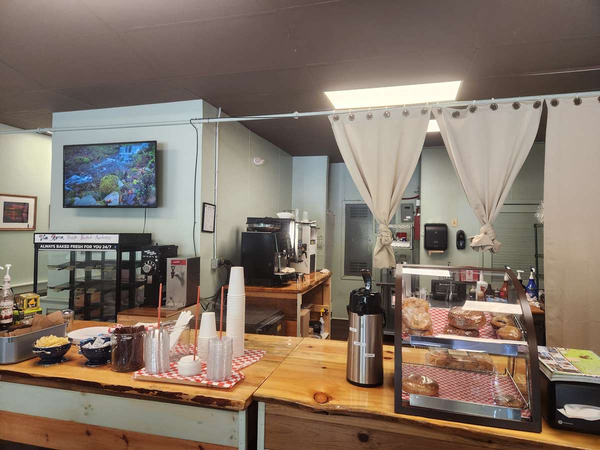 Counter View - Wooden Counter.
