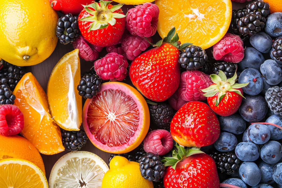 Fresh fruits and berries