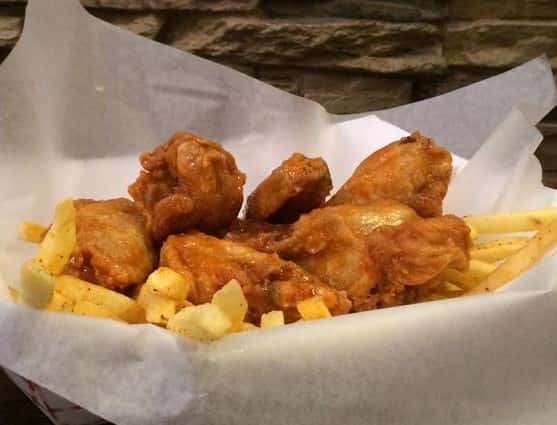 wings and fries