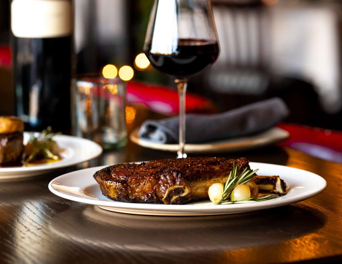 steak & wine