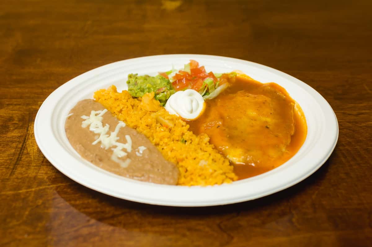 plate of Mexican food